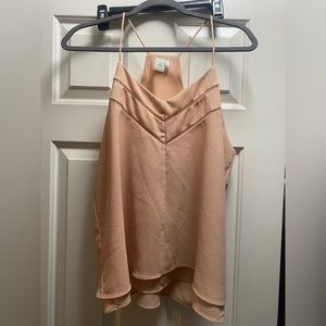 Sheer casual tank top
